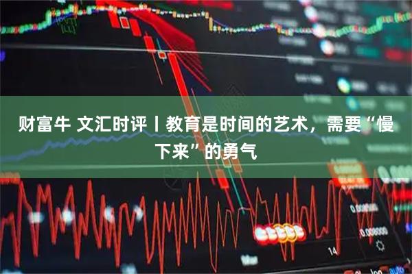 财富牛 文汇时评丨教育是时间的艺术，需要“慢下来”的勇气